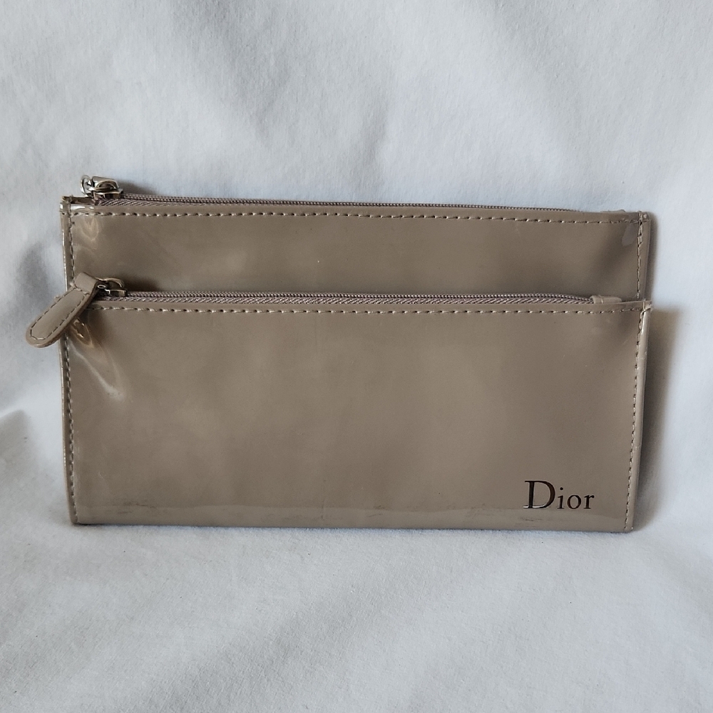 Dior Patent Cosmetic Pouch Wallet